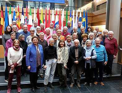 Gruppenfoto im Europäischen Parlament